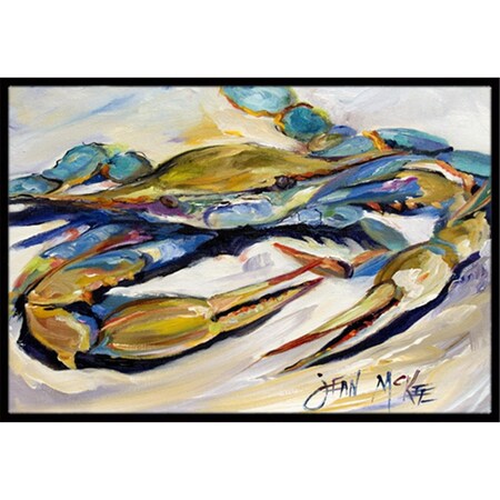 Carolines Treasures Blue Crab Indoor and Outdoor Mat- 24 x 36 in. JMK1092JMAT